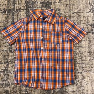 Orange plaid boys shirt. French toast in size 5